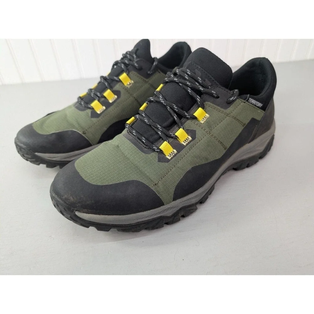 Territory Rainier Sneaker Ripstop Leather‎ Round Toe Low Top Lace Up Sz 10.5